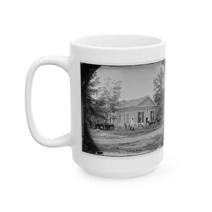 Bethel Church, Va. View Of The Church, Temporary Headquarters Of Gen. Ambrose E. Burnside (U.S. Civil War) White Coffee Mug - Go Mug Yourself