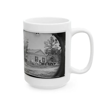 Bethel Church, Va. View Of The Church, Temporary Headquarters Of Gen. Ambrose E. Burnside (U.S. Civil War) White Coffee Mug - Go Mug Yourself