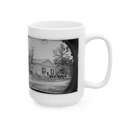 Bethel Church, Va. View Of The Church, Temporary Headquarters Of Gen. Ambrose E. Burnside (U.S. Civil War) White Coffee Mug - Go Mug Yourself