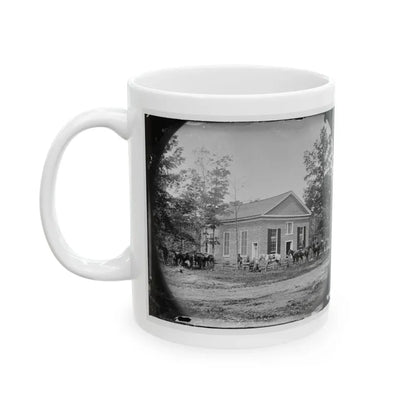 Bethel Church, Va. View Of The Church, Temporary Headquarters Of Gen. Ambrose E. Burnside (U.S. Civil War) White Coffee Mug - Go Mug Yourself