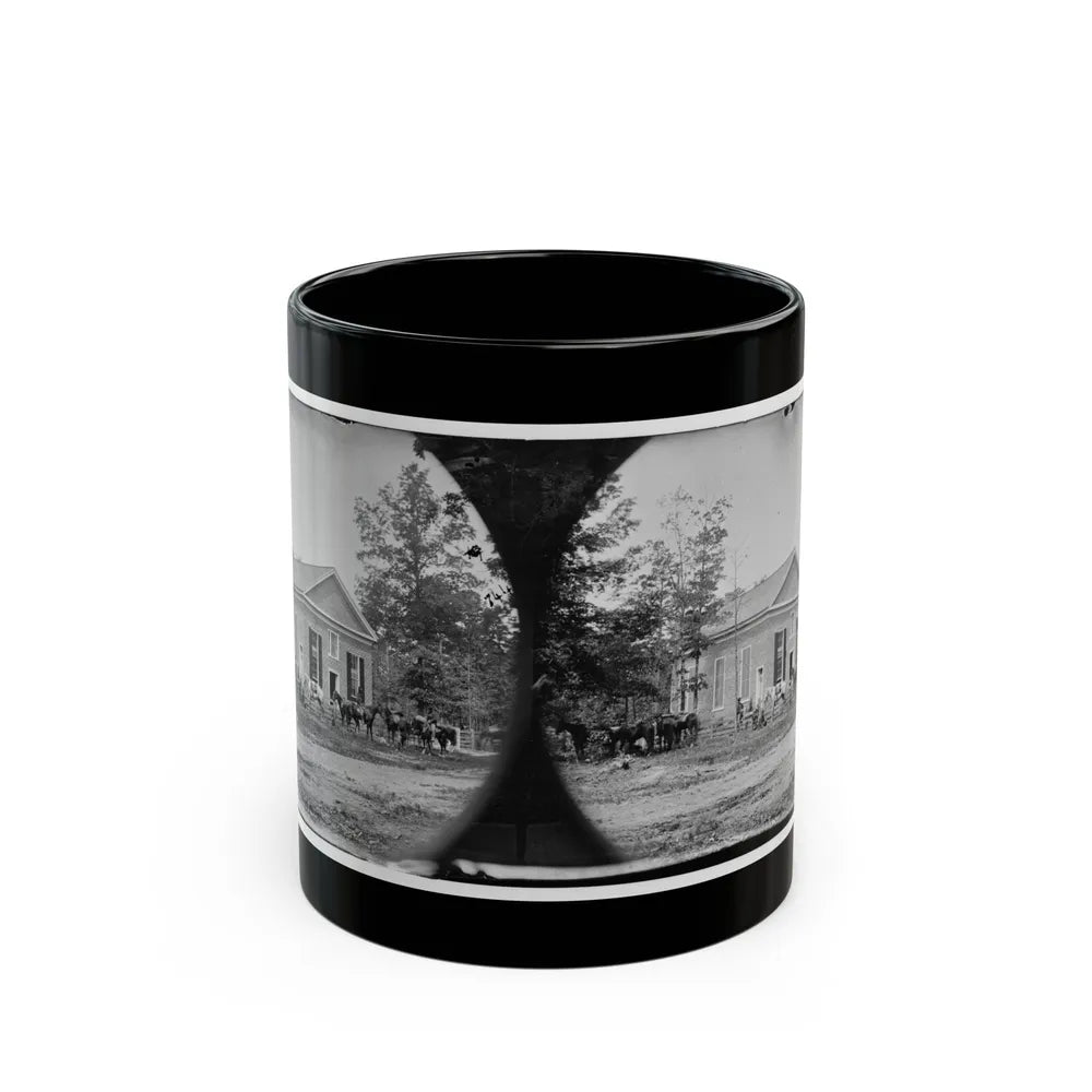 Bethel Church, Va. View Of The Church, Temporary Headquarters Of Gen. Ambrose E. Burnside (U.S. Civil War) Black Coffee Mug-11oz-Go Mug Yourself