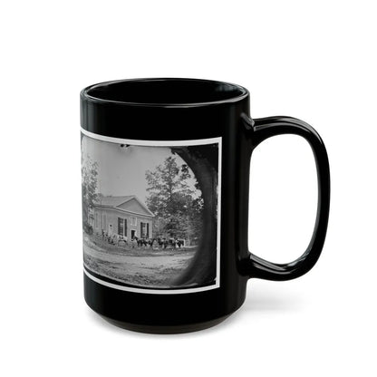 Bethel Church, Va. View Of The Church, Temporary Headquarters Of Gen. Ambrose E. Burnside (U.S. Civil War) Black Coffee Mug-Go Mug Yourself