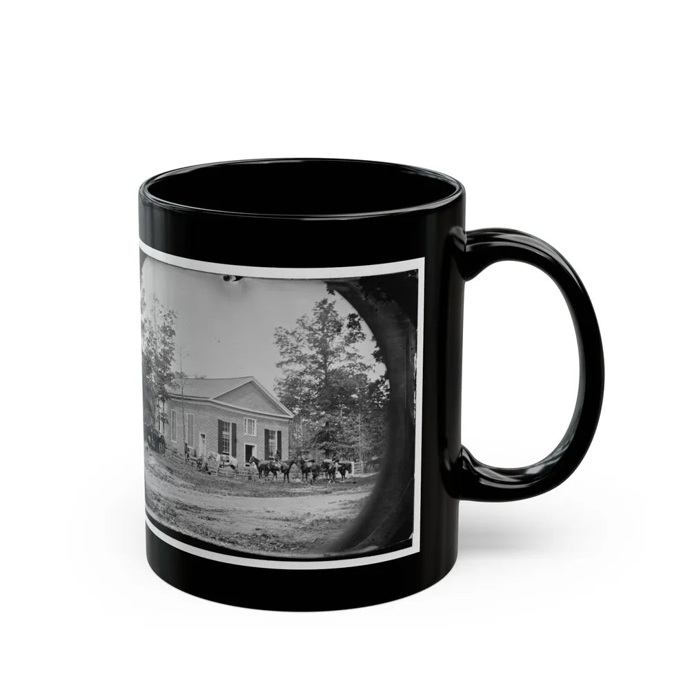 Bethel Church, Va. View Of The Church, Temporary Headquarters Of Gen. Ambrose E. Burnside (U.S. Civil War) Black Coffee Mug-Go Mug Yourself