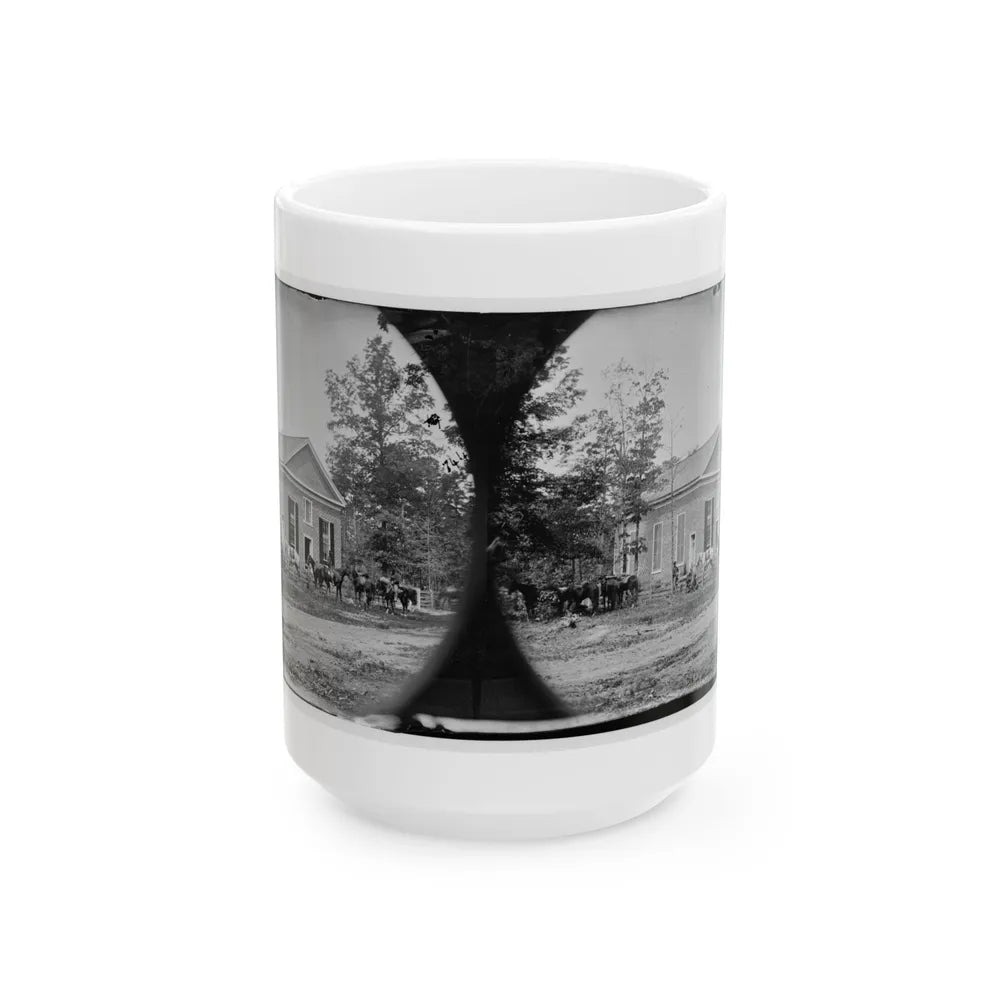 Bethel Church, Va. View Of The Church, Temporary Headquarters Of Gen. Ambrose E. Burnside (U.S. Civil War) White Coffee Mug-15oz-Go Mug Yourself