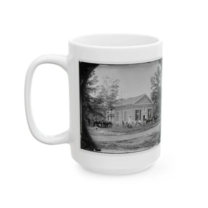 Bethel Church, Va. View Of The Church, Temporary Headquarters Of Gen. Ambrose E. Burnside (U.S. Civil War) White Coffee Mug-Go Mug Yourself