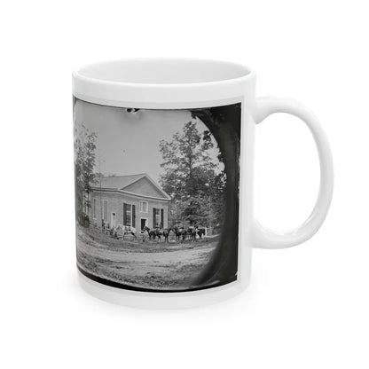 Bethel Church, Va. View Of The Church, Temporary Headquarters Of Gen. Ambrose E. Burnside (U.S. Civil War) White Coffee Mug-Go Mug Yourself