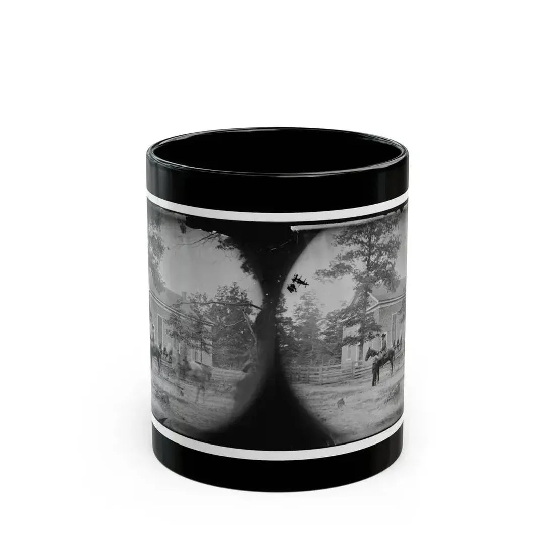 Bethel Church, Virginia. Headquarters Of General Ambrose Burnside (U.S. Civil War) Black Coffee Mug 11oz - Go Mug Yourself
