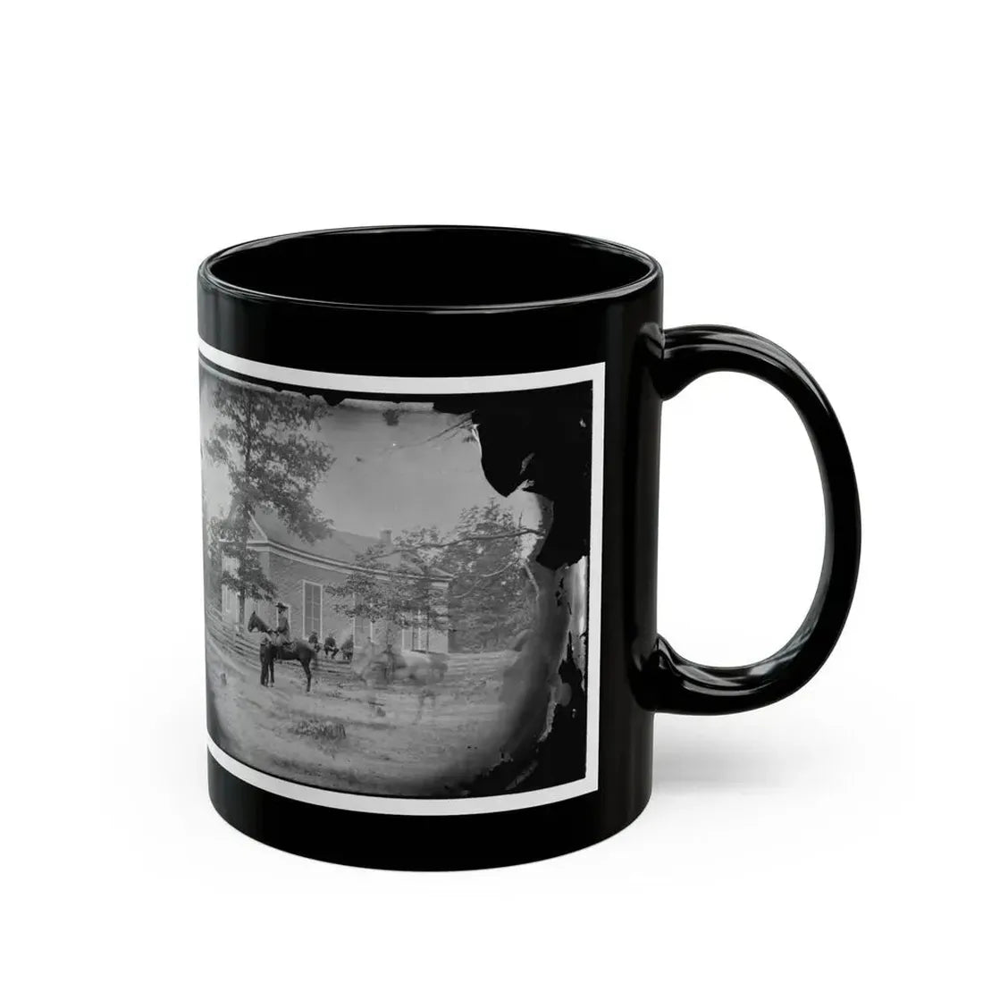 Bethel Church, Virginia. Headquarters Of General Ambrose Burnside (U.S. Civil War) Black Coffee Mug - Go Mug Yourself