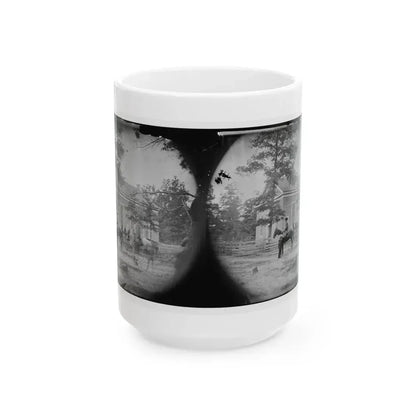 Bethel Church, Virginia. Headquarters Of General Ambrose Burnside (U.S. Civil War) White Coffee Mug 15oz - Go Mug Yourself