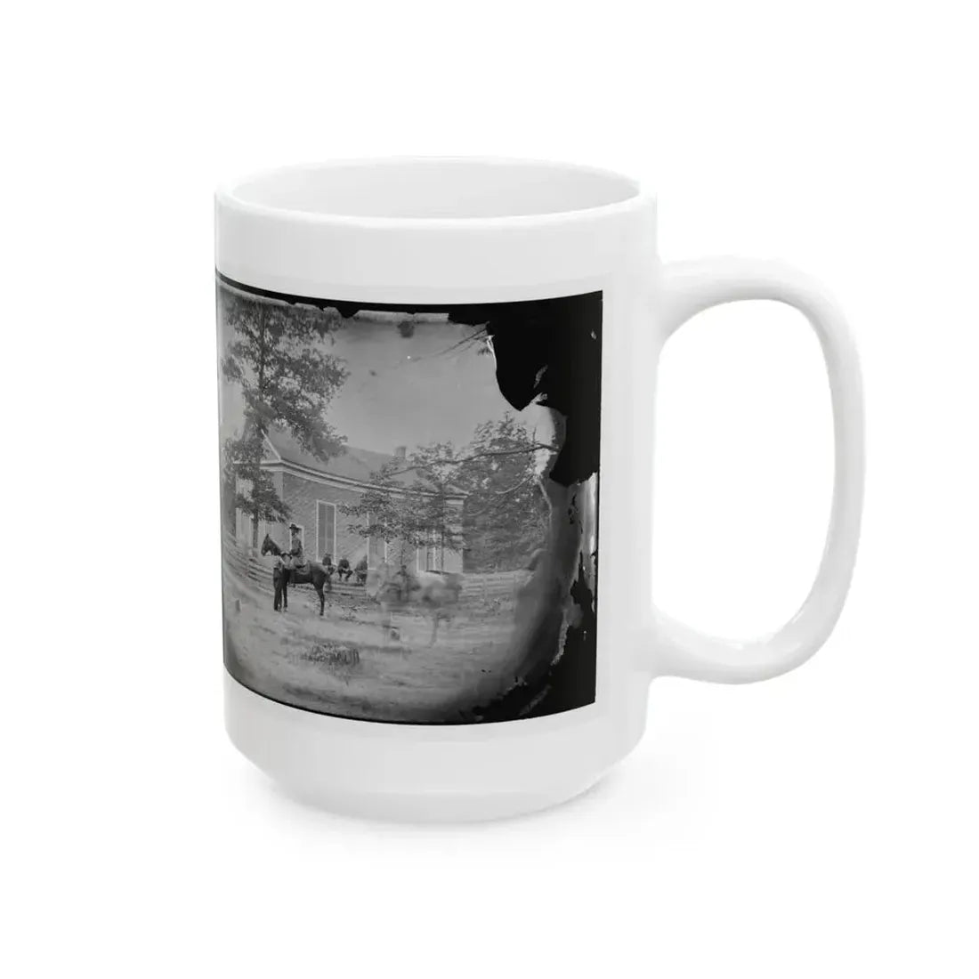 Bethel Church, Virginia. Headquarters Of General Ambrose Burnside (U.S. Civil War) White Coffee Mug - Go Mug Yourself