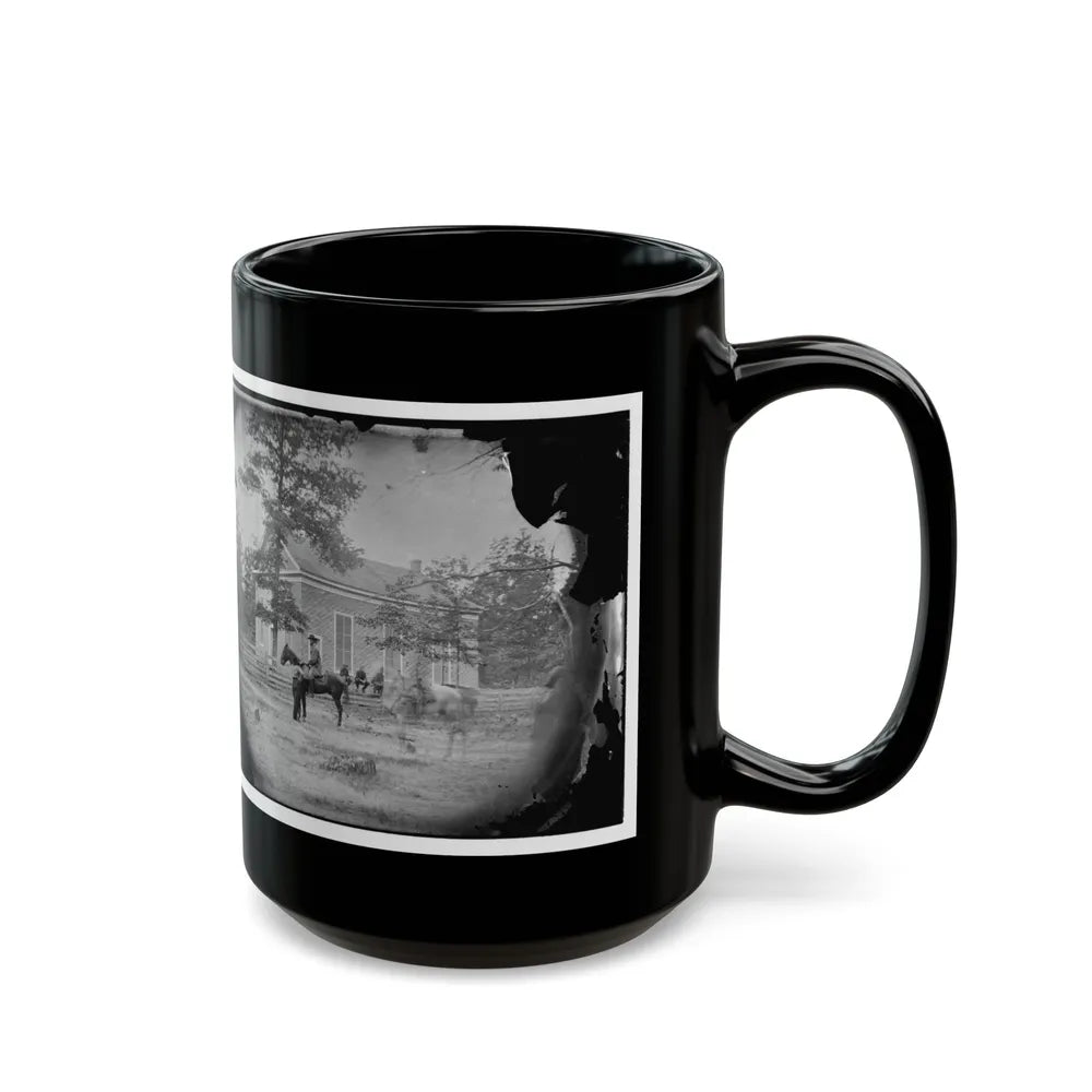 Bethel Church, Virginia. Headquarters Of General Ambrose Burnside (U.S. Civil War) Black Coffee Mug-Go Mug Yourself