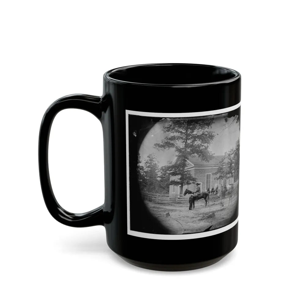 Bethel Church, Virginia. Headquarters Of General Ambrose Burnside (U.S. Civil War) Black Coffee Mug-Go Mug Yourself