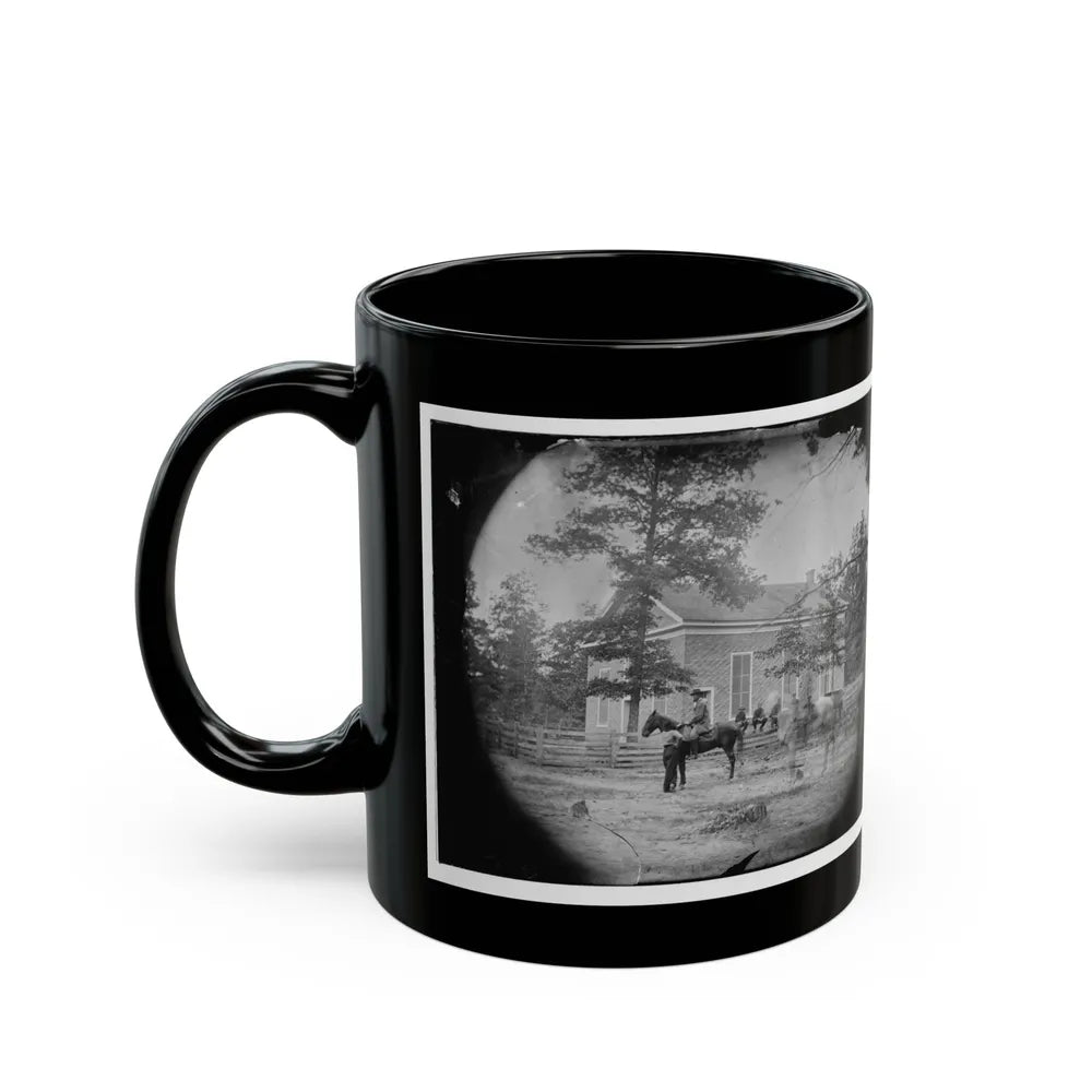 Bethel Church, Virginia. Headquarters Of General Ambrose Burnside (U.S. Civil War) Black Coffee Mug-Go Mug Yourself