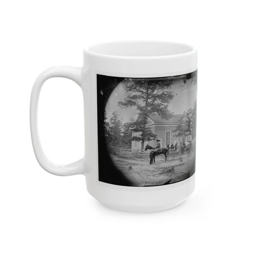 Bethel Church, Virginia. Headquarters Of General Ambrose Burnside (U.S. Civil War) White Coffee Mug-Go Mug Yourself