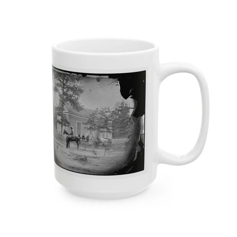 Bethel Church, Virginia. Headquarters Of General Ambrose Burnside (U.S. Civil War) White Coffee Mug-Go Mug Yourself