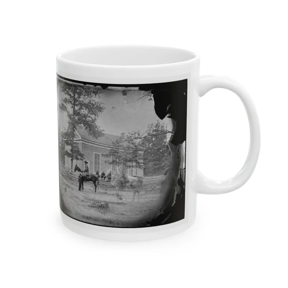 Bethel Church, Virginia. Headquarters Of General Ambrose Burnside (U.S. Civil War) White Coffee Mug-Go Mug Yourself