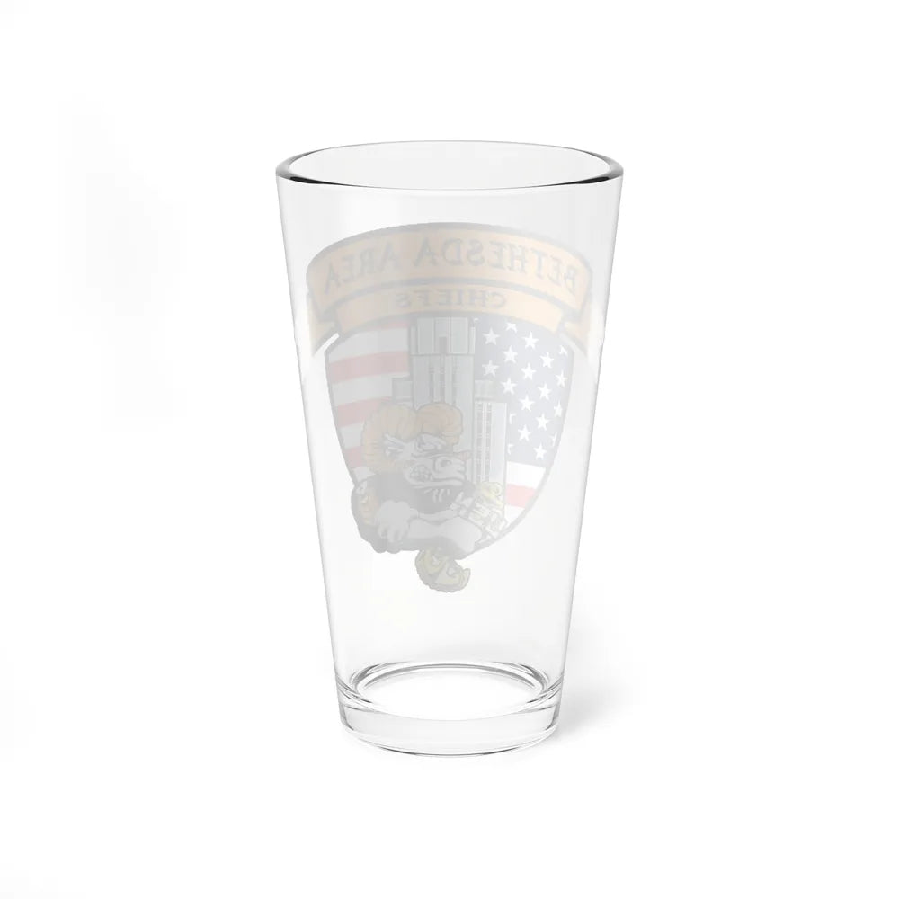 Bethesda Area Chiefs (U.S. Navy) Pint Glass 16oz-Go Mug Yourself