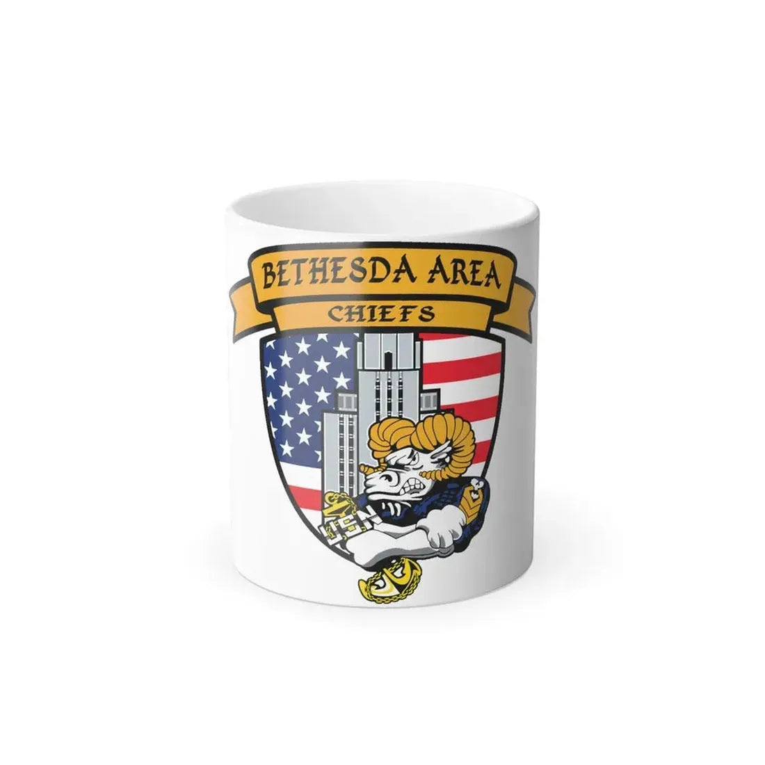 Bethesda Area Chiefs (U.S. Navy) Color Changing Mug 11oz Default Title 11oz - Go Mug Yourself