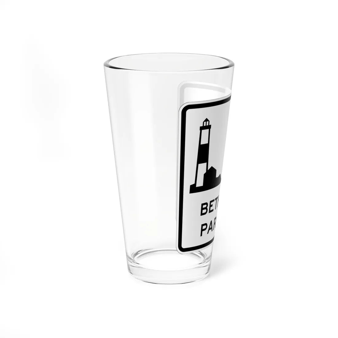 Bethpage Pkwy Shield (New York) (Road Sign) Pint Glass 16oz - Go Mug Yourself