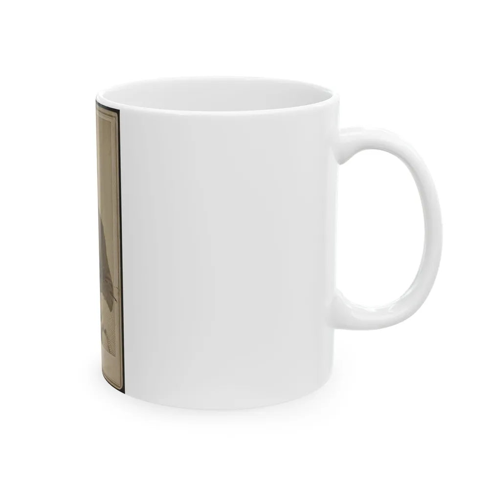 Bethuel Smith, Three-Quarter Length Portrait, Sitting, Facing Front (U.S. Civil War) White Coffee Mug-Go Mug Yourself