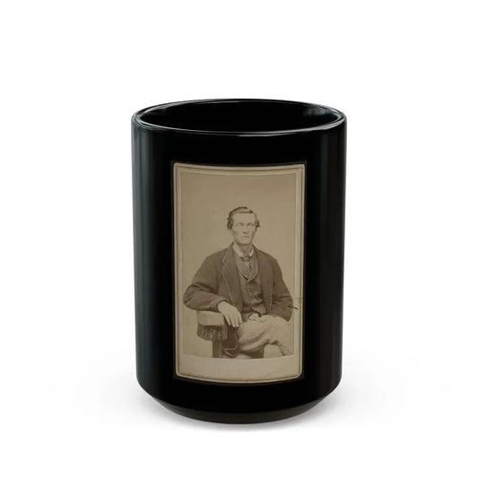 Bethuel Smith, Three-Quarter Length Portrait, Sitting, Facing Front (U.S. Civil War) Black Coffee Mug 15oz - Go Mug Yourself