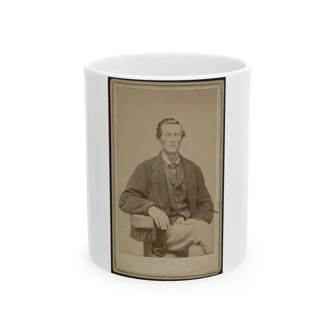 Bethuel Smith, Three-Quarter Length Portrait, Sitting, Facing Front (U.S. Civil War) White Coffee Mug 11oz - Go Mug Yourself