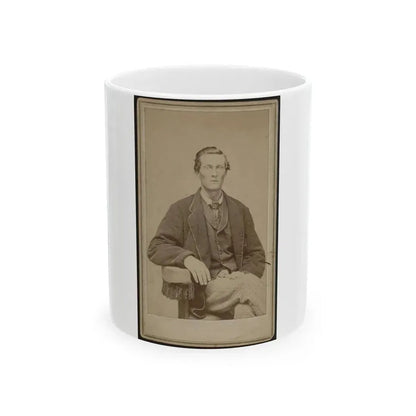 Bethuel Smith, Three-Quarter Length Portrait, Sitting, Facing Front (U.S. Civil War) White Coffee Mug 11oz - Go Mug Yourself