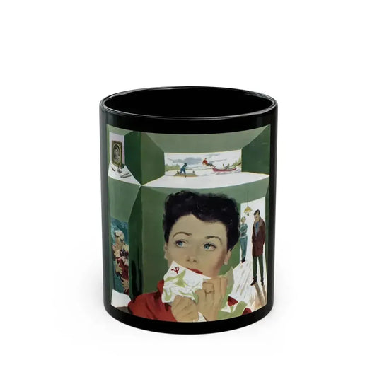 Betrayed (1), The American Magazine, March 1952 - Black Coffee Mug 11oz - Go Mug Yourself