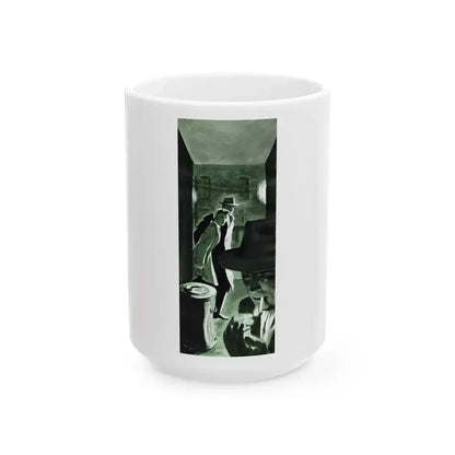 Betrayed (2), The American Magazine, March 1952 - White Coffee Mug 15oz - Go Mug Yourself