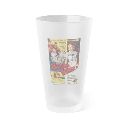 BETRAYED WOMEN 1955 Movie Poster - Frosted Pint Glass 16oz-16oz-Frosted-Go Mug Yourself