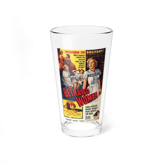 BETRAYED WOMEN 1955 Movie Poster - Pint Glass 16oz 16oz - Go Mug Yourself