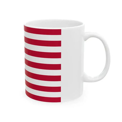 Betsy Ross flag 3-2 (United States) White Coffee Mug - Go Mug Yourself