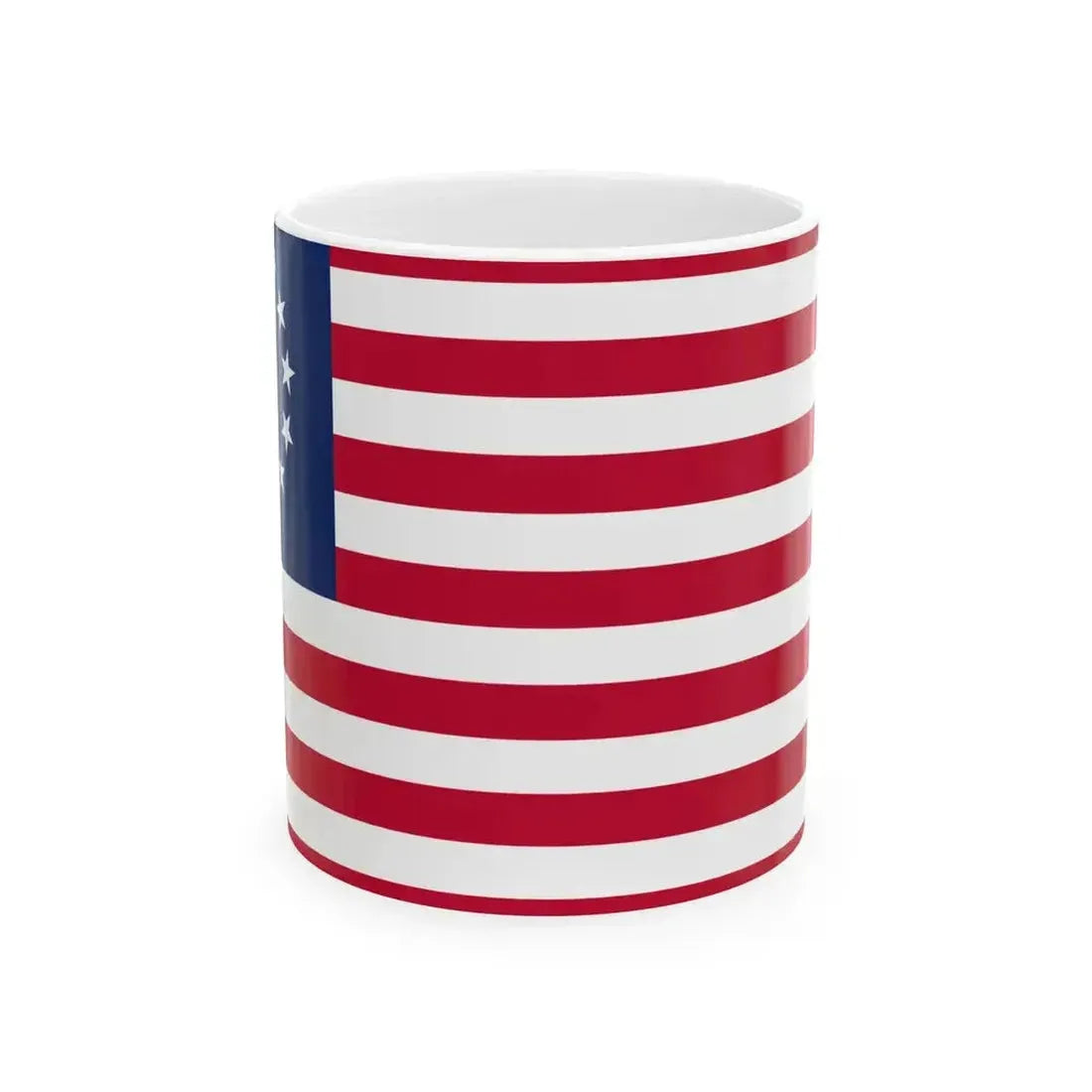 Betsy Ross flag (United States) White Coffee Mug 11oz - Go Mug Yourself
