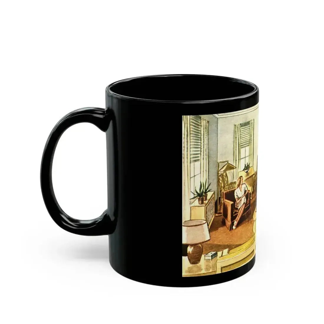 Bette Davis vs Joan Crawford, 1941 - Black Coffee Mug - Go Mug Yourself