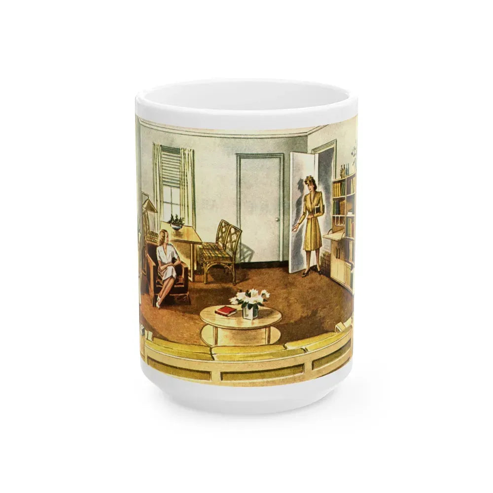 Bette Davis vs Joan Crawford, 1941 - White Coffee Mug 15oz - Go Mug Yourself