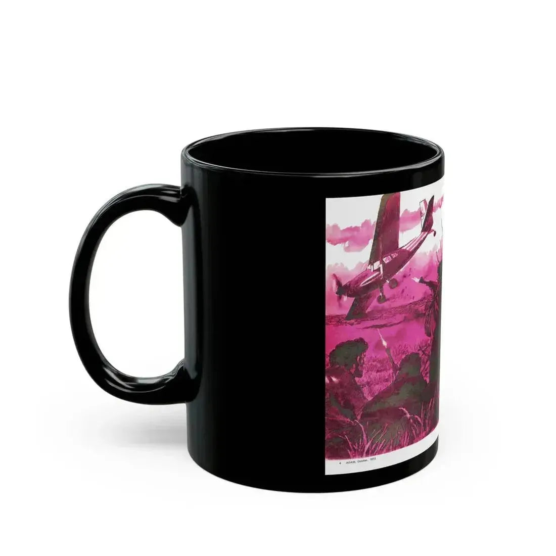 Better Than Evens, Adam magazine, October 1973 - Black Coffee Mug - Go Mug Yourself