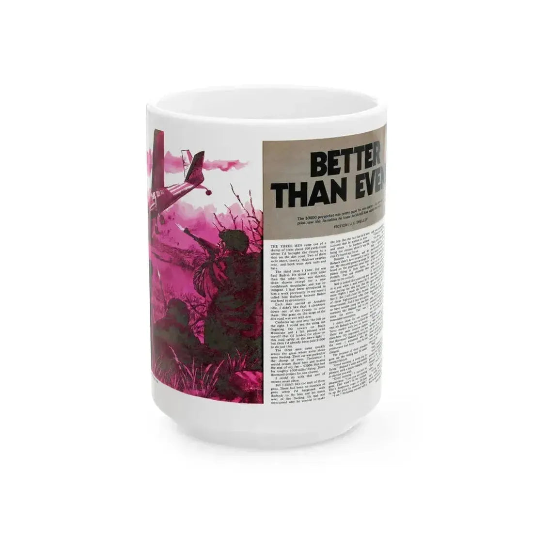 Better Than Evens, Adam magazine, October 1973 - White Coffee Mug 15oz - Go Mug Yourself