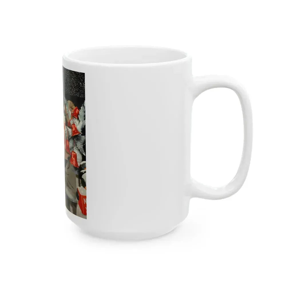 Bettie Page #100 (Vintage Female Icon) White Coffee Mug - Go Mug Yourself
