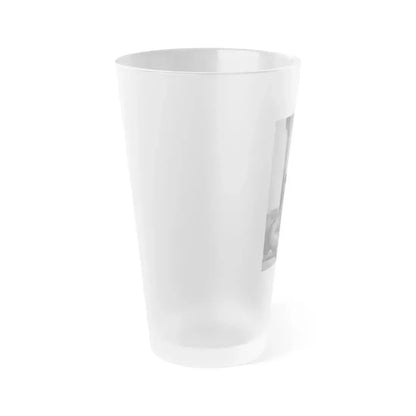 Bettie Page #1006 (Vintage Female Icon) Frosted Pint Glass 16oz - Go Mug Yourself