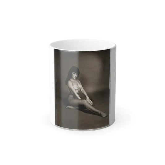 Bettie Page #1011 (Vintage Female Icon) Color Changing Mug 11oz 11oz - Go Mug Yourself