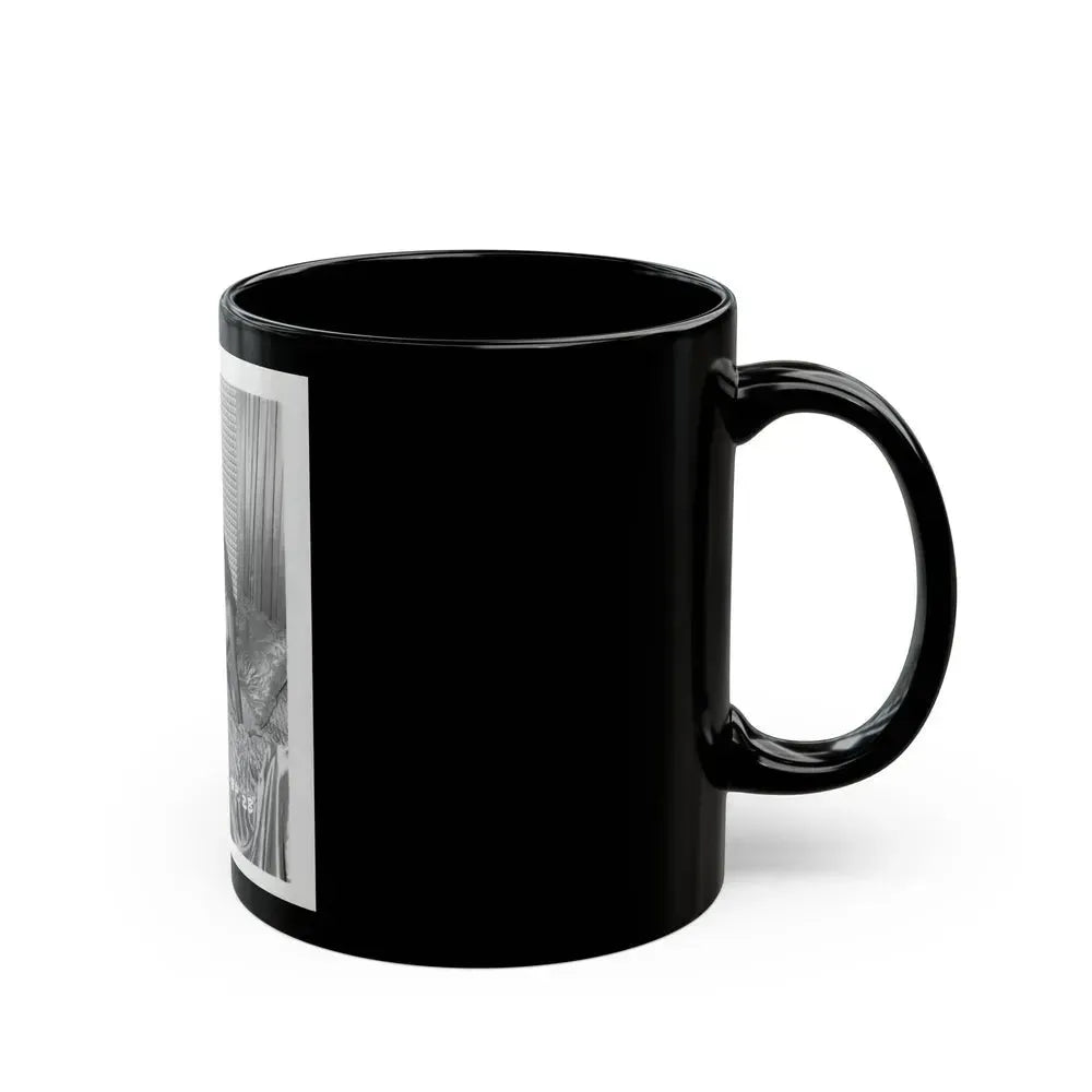 Bettie Page #102 (Vintage Female Icon) Black Coffee Mug - Go Mug Yourself