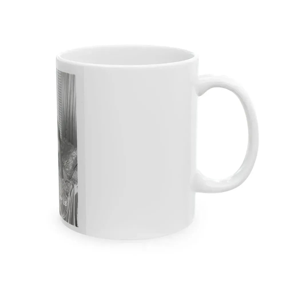 Bettie Page #102 (Vintage Female Icon) White Coffee Mug - Go Mug Yourself