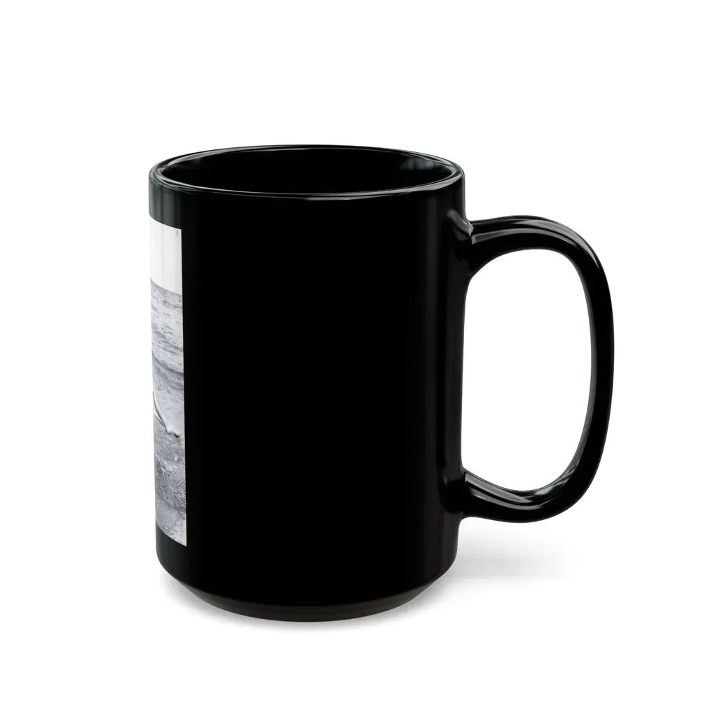 Bettie Page #1041 - 1 B&W Photo from Bunny Yeager's Darkroom Pin-up Photography's Golden Era (Vintage Female Icon) Black Coffee Mug - Go Mug Yourself