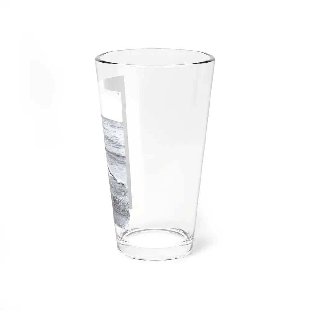 Bettie Page #1041 - 1 B&W Photo from Bunny Yeager's Darkroom Pin-up Photography's Golden Era (Vintage Female Icon) Pint Glass 16oz - Go Mug Yourself