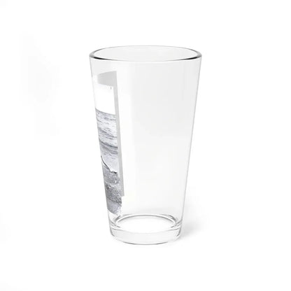 Bettie Page #1041 - 1 B&W Photo from Bunny Yeager's Darkroom Pin-up Photography's Golden Era (Vintage Female Icon) Pint Glass 16oz - Go Mug Yourself