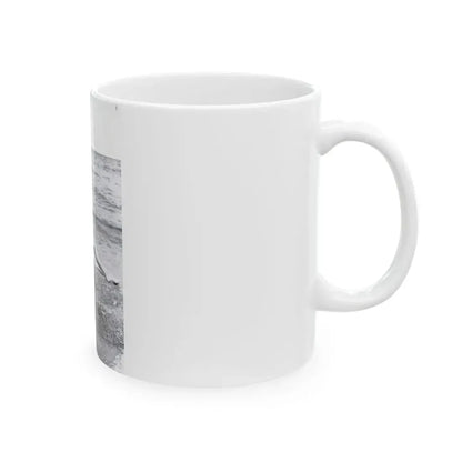 Bettie Page #1041 - 1 B&W Photo from Bunny Yeager's Darkroom Pin-up Photography's Golden Era (Vintage Female Icon) White Coffee Mug - Go Mug Yourself