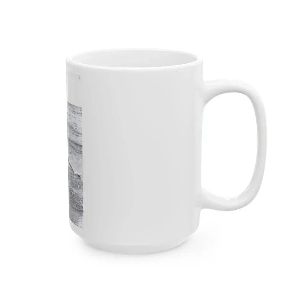 Bettie Page #1041 - 1 B&W Photo from Bunny Yeager's Darkroom Pin-up Photography's Golden Era (Vintage Female Icon) White Coffee Mug - Go Mug Yourself
