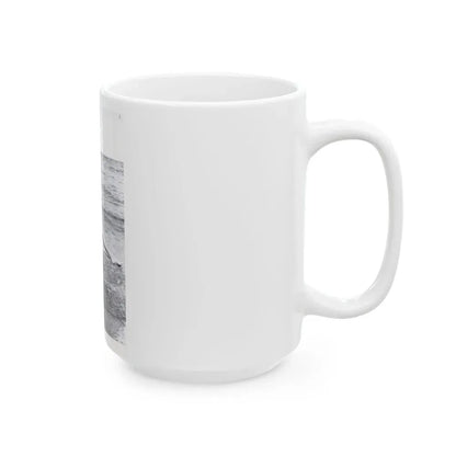 Bettie Page #1041 - 1 B&W Photo from Bunny Yeager's Darkroom Pin-up Photography's Golden Era (Vintage Female Icon) White Coffee Mug - Go Mug Yourself