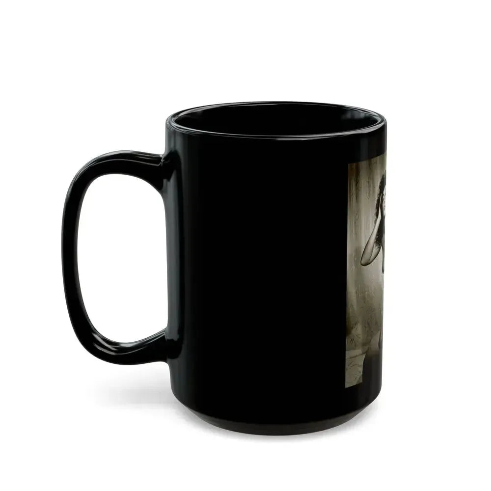 Bettie Page #105 (Vintage Female Icon) Black Coffee Mug - Go Mug Yourself
