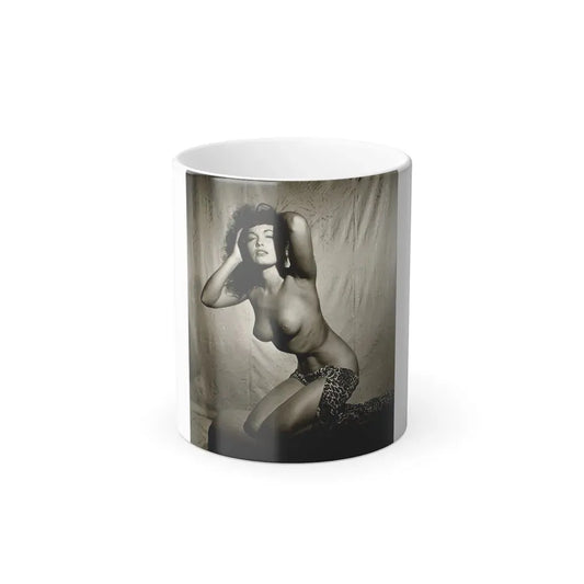 Bettie Page #105 (Vintage Female Icon) Color Changing Coffee Mug 11oz - Go Mug Yourself